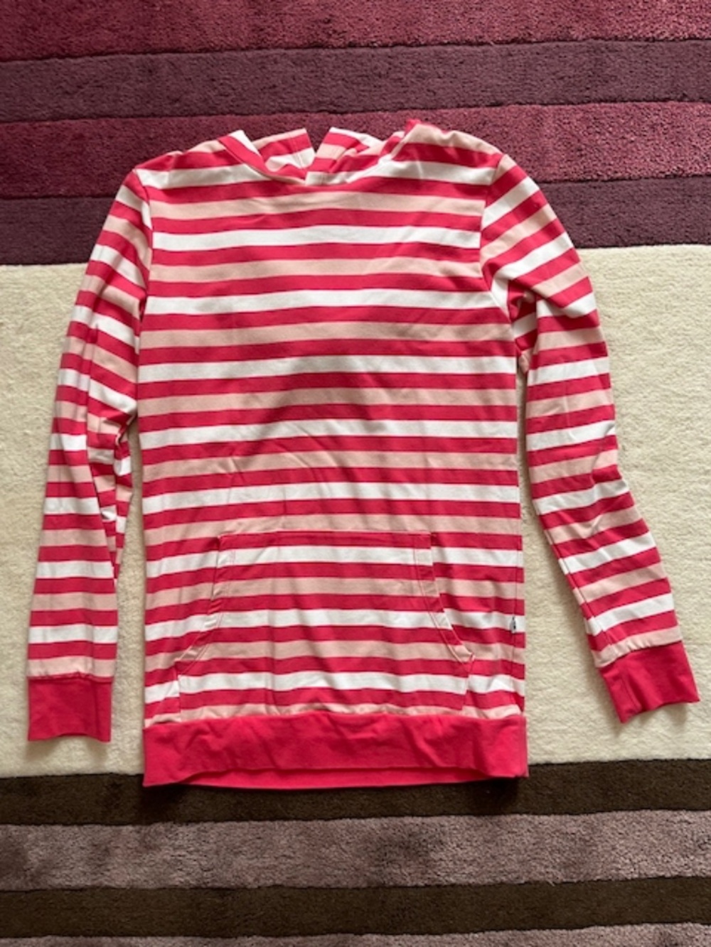 Kickee Pants Pink Striped Long Sleeve Shirt - Size 10/12 EUC